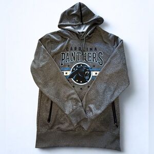 Carolina Panthers Hoodie Size Medium NFL Team Apparel Gray Pullover Sweatshirt